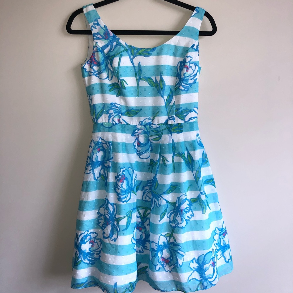 Lilly Pulitzer posey dress in shorley blue